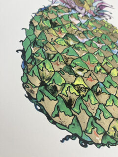 Andrew mcgregor Nanus Green pinapple Screenprint 01