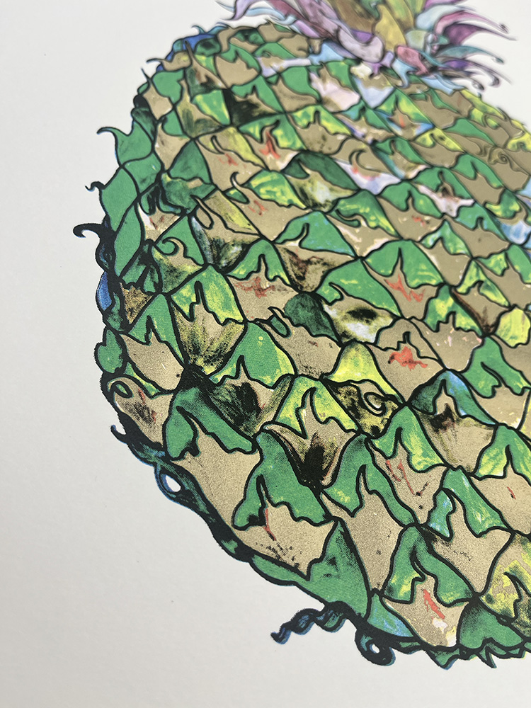 Andrew mcgregor Nanus Green pinapple Screenprint 01
