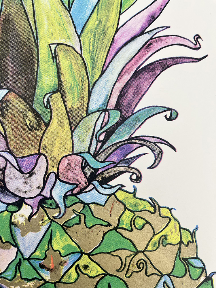 Andrew mcgregor Nanus Green pinapple Screenprint 02