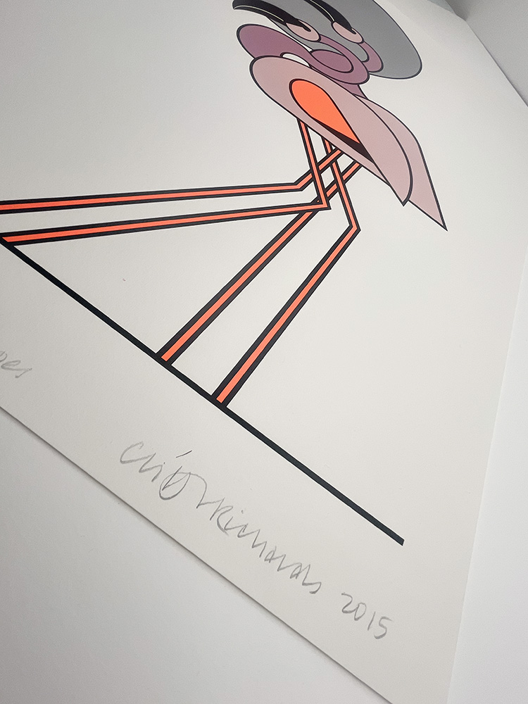 Clifford Richards flamingos screen print 01