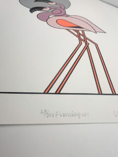 Clifford Richards flamingos screen print 02