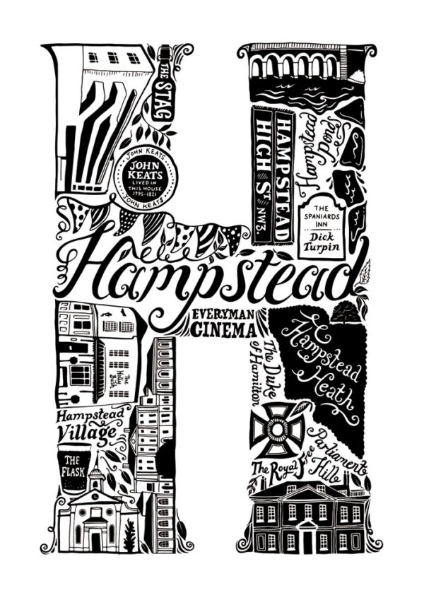 Lucy Loves This Print Club London Hampstead Screen Print