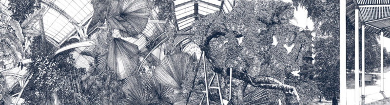 Lucille Clerc Panorama Kew Pagoda Print Club London Screen Print