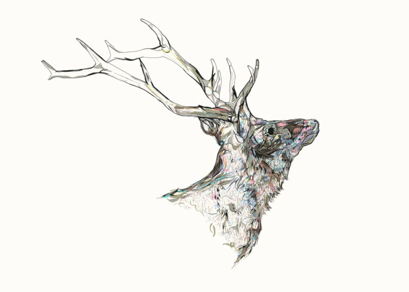 Susie Wright Mineral Stag MMXVI Print Club London Screen Print