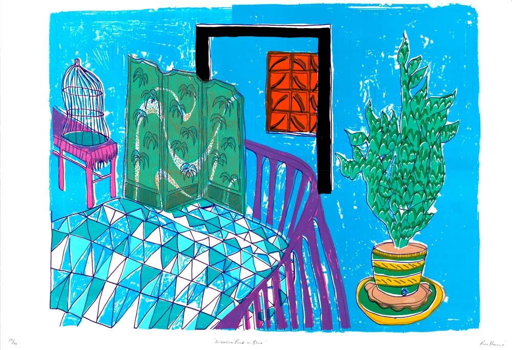 Moroccan Riad in Blue - Print Club London