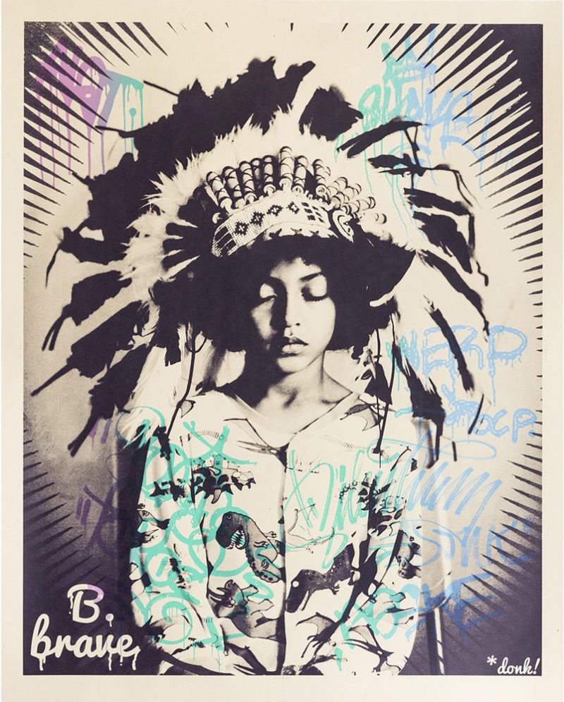 B Brave (Tagged) Donk Print Club London Screen Print