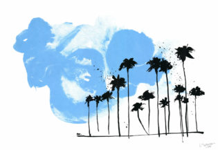 Blue Palms Caroline Tomlinson Print Club London