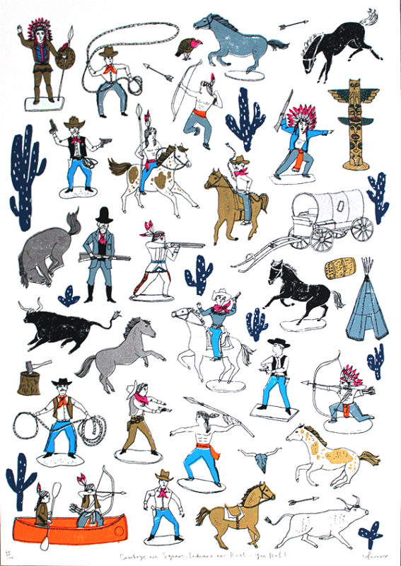 Charlotte Farmer Cowboys Are Square Print Club London