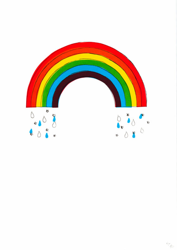 Rainbow Eden Honey dew Print Club London Screen Print