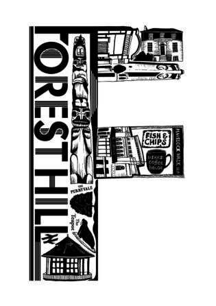 Forest Hill Lucy Loves This Print Club London Screen Print