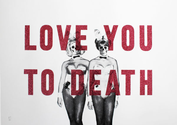 Love You To Death Cassandra Yap Dave Buonaguidi Print Club London Screen Print