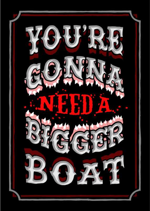 Jaws RYCA Print Club London Screen Print