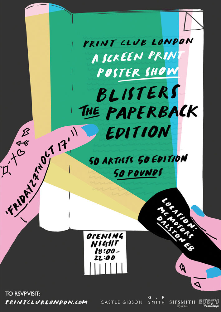 Blisters Paperback Edition Screenprint Print Club London