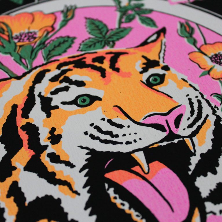 Love is Power Jacqueline Colley Print Club London Screen Print