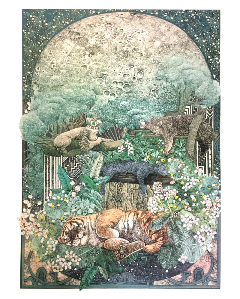 Night in the Junfle Lucille Clerc Print Club London Screen Print