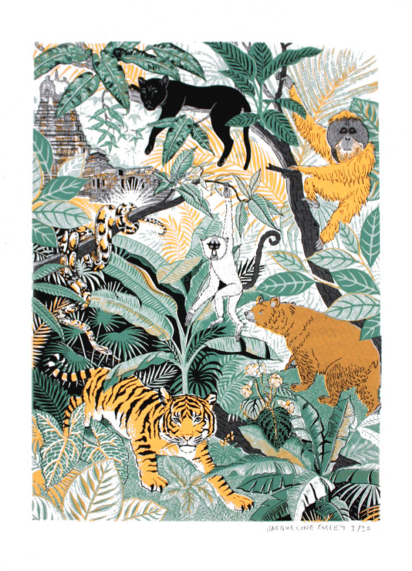 Seoni Jungle Jacqueline Colley Print Club London Screen Print