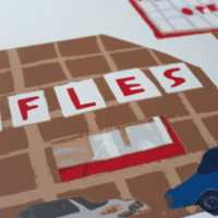 Waffle House Lucille Moore Print Club London Screen Print