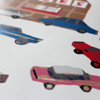 Waffle House Lucille Moore Print Club London Screen Print