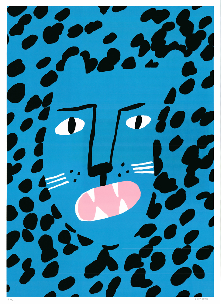 How the Leopard Got His Spots Lucky Kirk Print Club London Screen Print