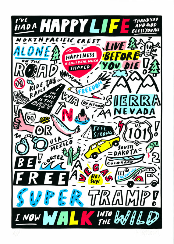 Into The Wild Rose Stallard Print Club London Screen Print