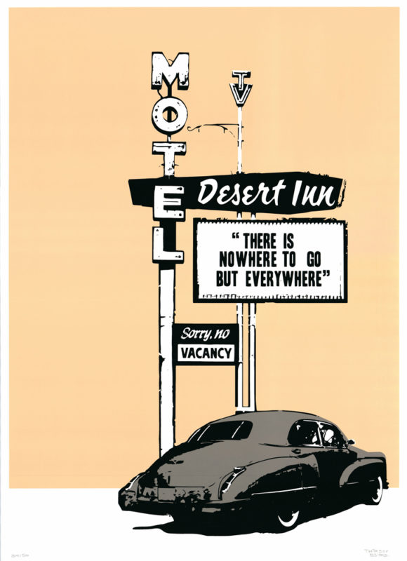 On The Road Thirsty Bstrd Print Club London Screen Print