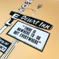 On The Road Thirsty Bstrd Print Club London Screen Print