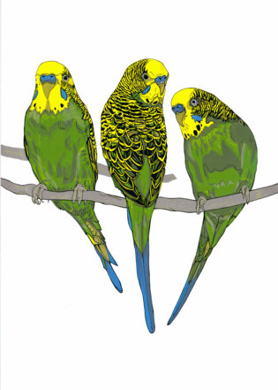Birds Susie Wright Print Club London Screen Print