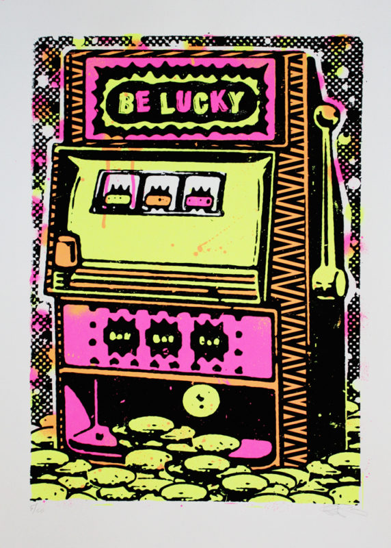 Super Extra Lucky 3rd Edition Ben Rider Print Club London Screen Print
