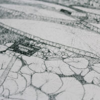 Greenhouse Waterlilly Clare Halifax Print Club London Screen Print