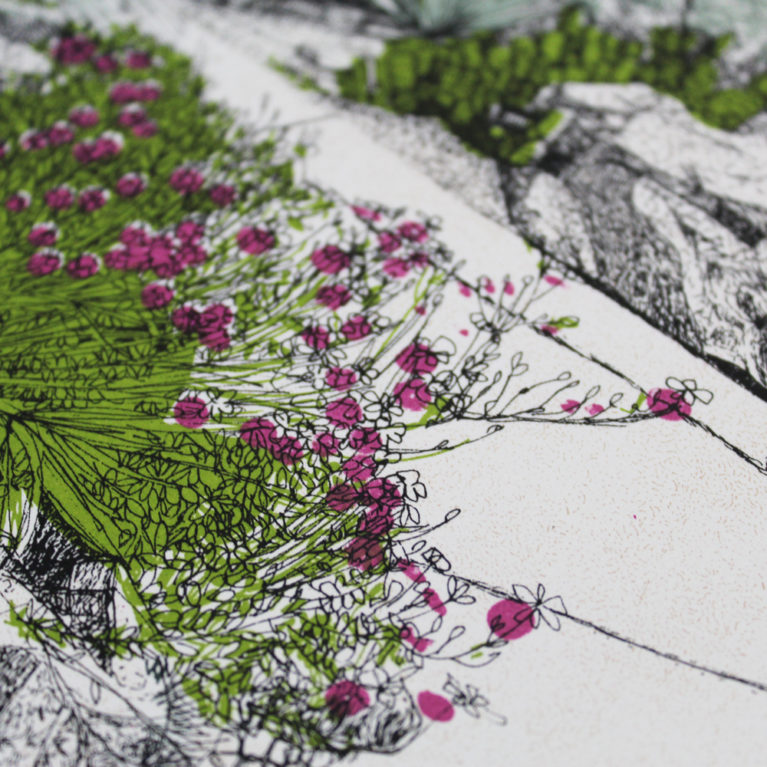 Hot Mess Of Cacti Clare Halifax Print Club London Screen Print