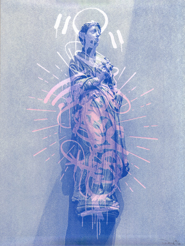 Halo (Blue) Donk Print Club London Screen Print