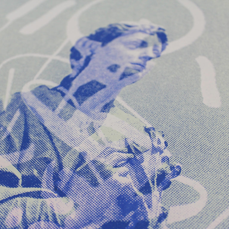 Halo Blue DONK Print Club London Screen Print