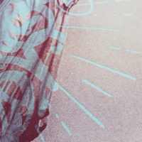 Halo Red DONK Print Club London Screen Print