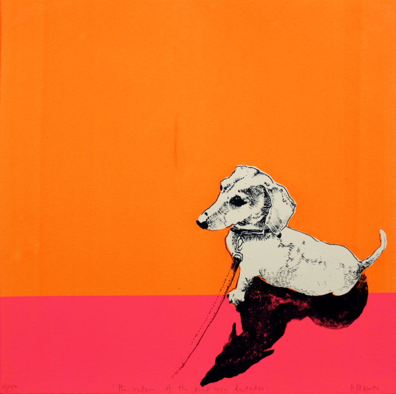 The Return of the Pint Sized Dictator Anna Marrow Print Club London Screen Print