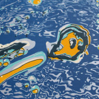 Swimmer Chris Keegan Print Club London Screen Print