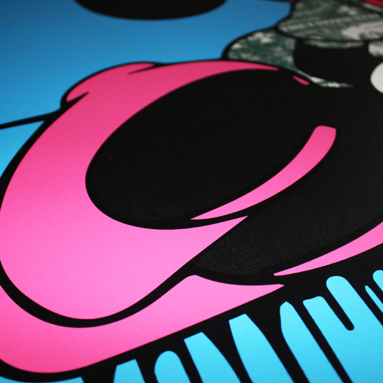 Minnie Dollars and Sense Ben Allen Print Club London Screen Print