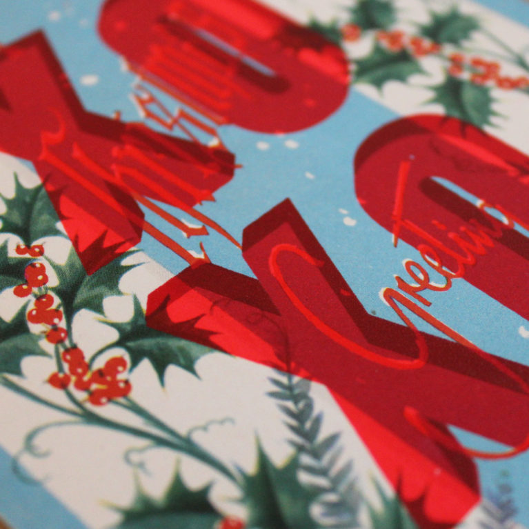 XOXO Xmas Dave Buonaguidi Print Club London Screen Print