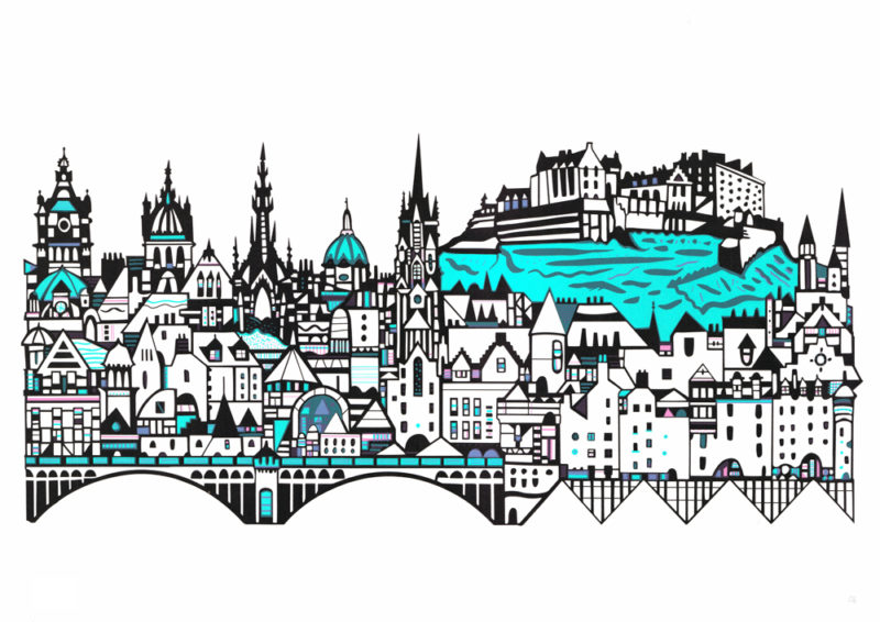 Edinburgh Skyline Susie Wright