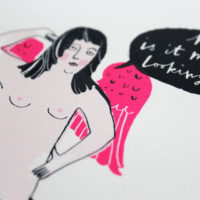 The Siren’s Call Charlotte Farmer Print Club London Screen Print