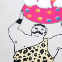 The Strongest Man in the World Charlotte Farmer Print Club London Screen Print