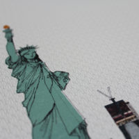 Hi Lady Liberty Clare Halifax Print Club London Screen Print