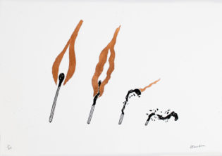 Copper Flame Aleesha Nandhra Print Club London Screen Print