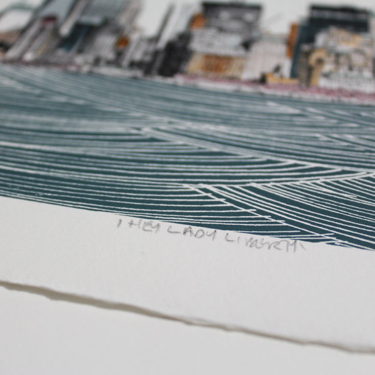 Hi Lady Liberty Clare Halifax Print Club London Screen Print