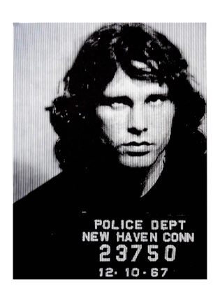 Jim Morrison Silver David Studwell Print Club London Screen Print