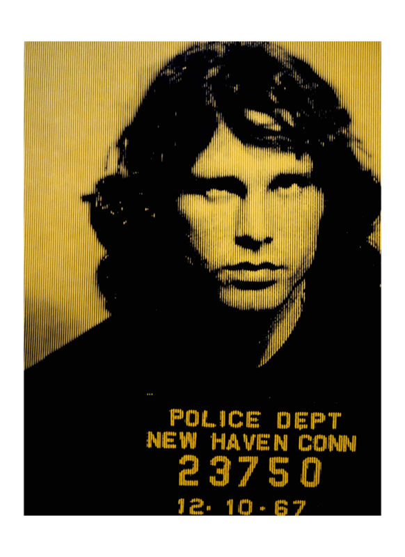 Jim Morrison Gold David Studwell Print Club London Screen Print