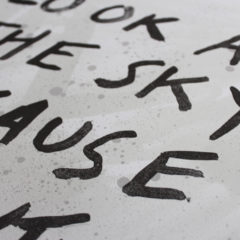 Look At The Sky Adam Bridgland Print Club London Screen Print