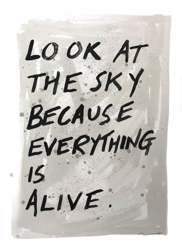 Look At The Sky Adam Bridgland Print Club London Screen Print