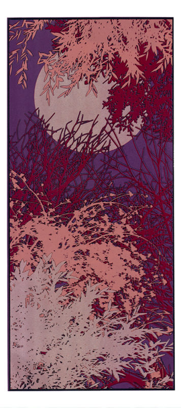 Silver Moon Chris Keegan Print Club London Screen Print