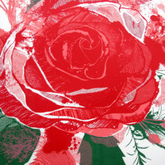 Rose Chris Keegan Print Club London Screen Print