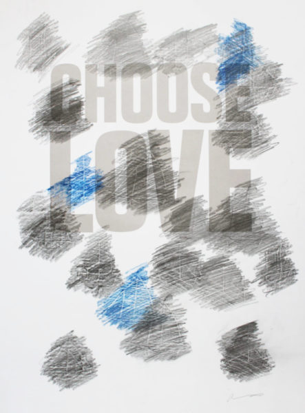 Adam Bridgland Choose Love Help Refugees Print Club London Screen Print